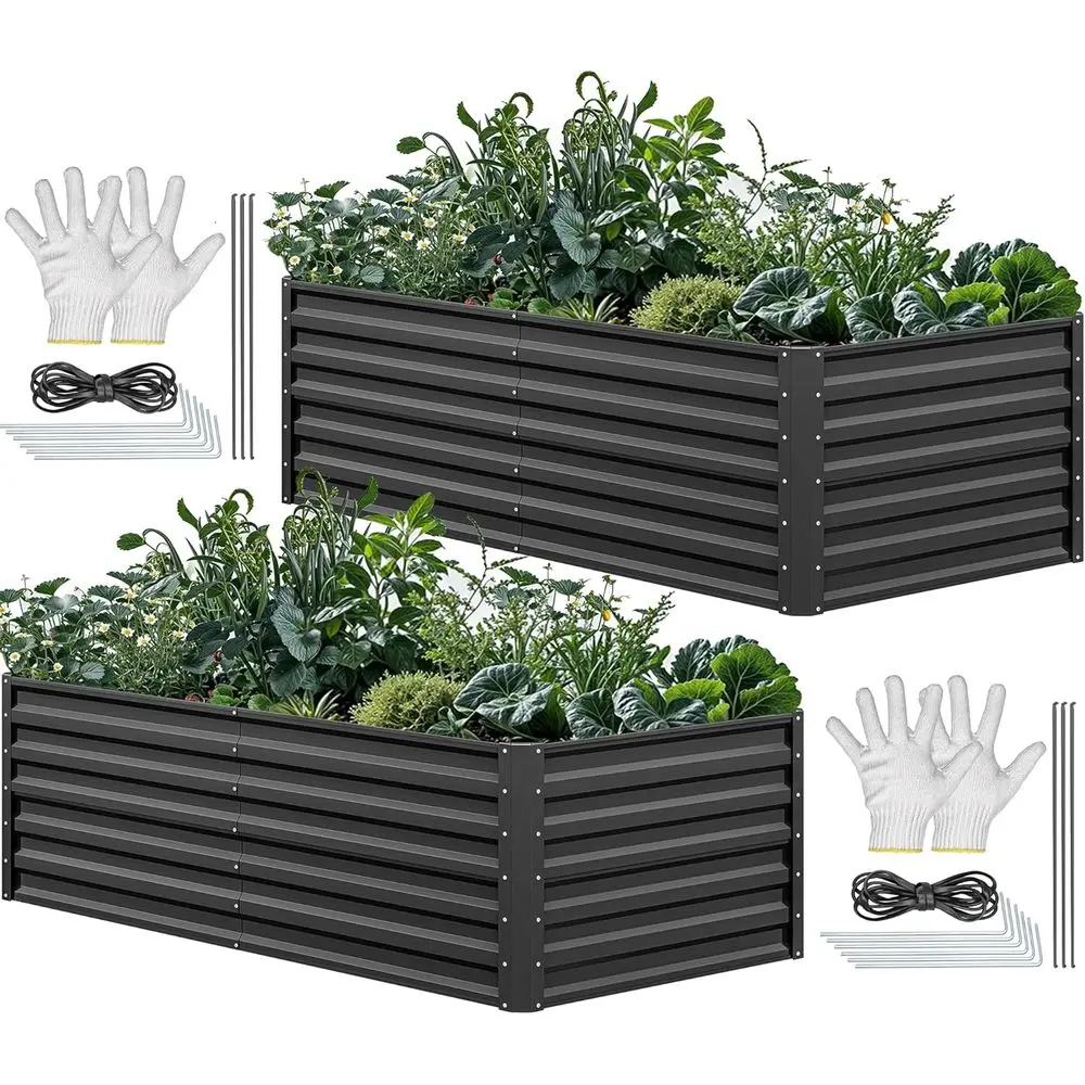 Garden Gloves - Kit de Jardinera Elevada de Metal