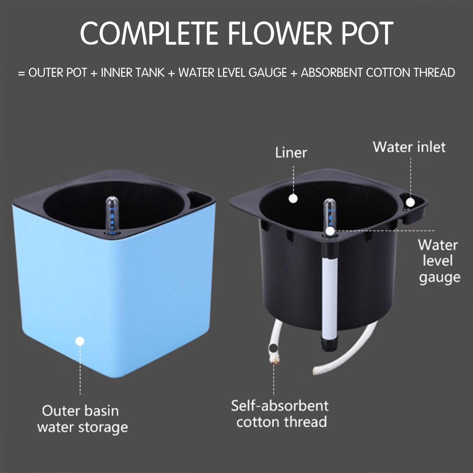 Macetas de plantas de flores c - Self Watering Planter reseña y precio