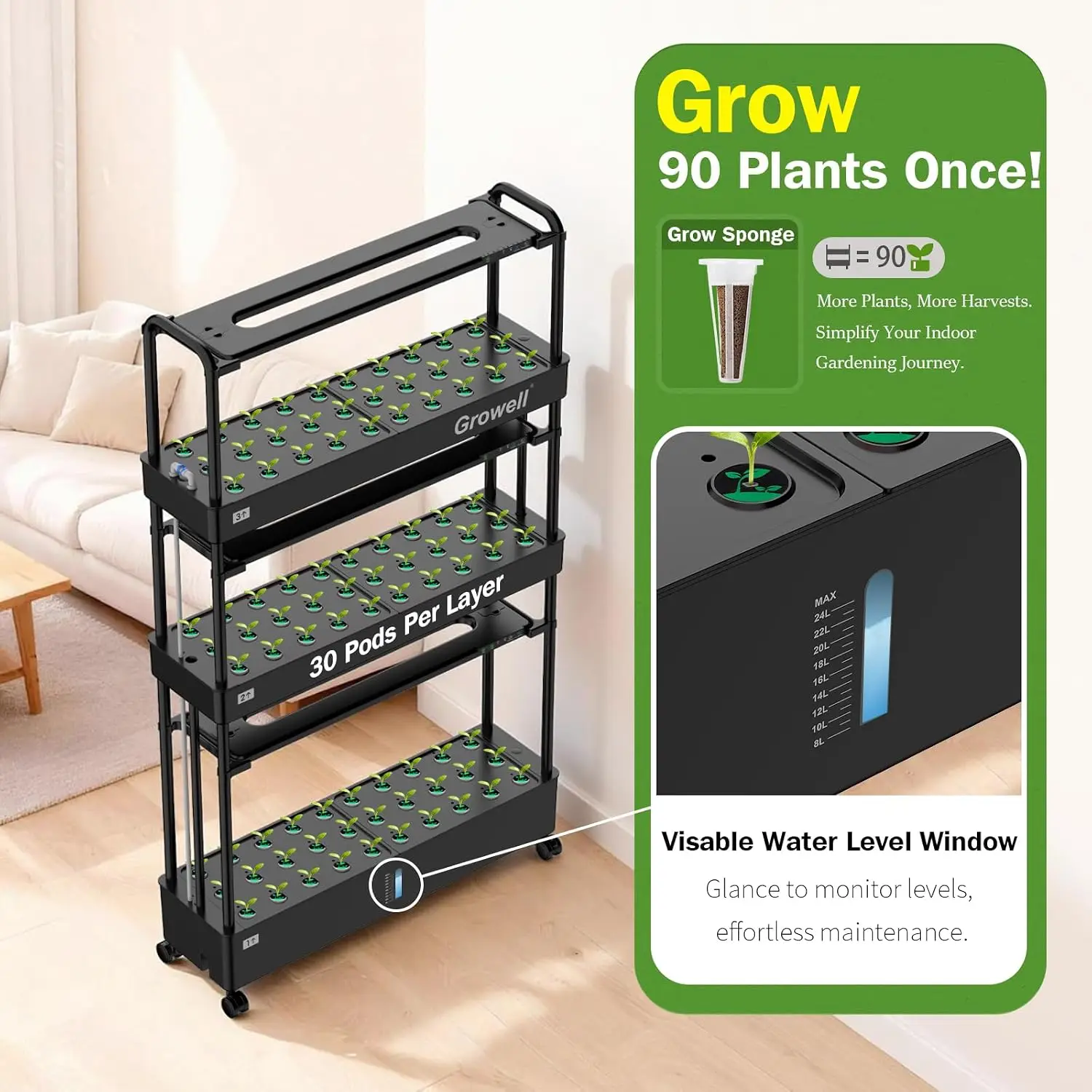 Gran Kit de Sistema de Cultivo - Hydroponic Kit reseña y precio